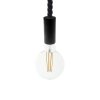 Závěsná lampa s 2XL 24mm námořnickým lanem, lakované dřevěné detaily  (Povrchová úprava Bílá, Světelný zdroj S žárovkou)