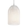 Závěsná lampa s textilním kabelem, stínidlem Ghostbell s kovovými detaily  (Povrchová úprava Černá, Světelný zdroj S žárovkou, SMART HOME NE)