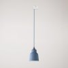 Závěsná lampa se stínidlem Vaso a kolejnicový adaptér (Povrchová úprava Lesklá bílá, Světelný zdroj Bez žárovky, Adaptér Powergear)