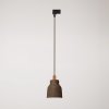 Závěsná lampa se stínidlem Vaso a kolejnicový adaptér (Povrchová úprava Lesklá bílá, Světelný zdroj Bez žárovky, Adaptér Powergear)