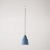 Závěsná lampa se stínidlem Vaso a kolejnicový adaptér (Povrchová úprava Lesklá bílá, Světelný zdroj Bez žárovky, Adaptér Powergear)
