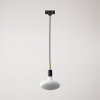 Závěsná lampa se 7cm kabelovou svorkou (Povrchová úprava Bílá - Měď, Světelný zdroj Bez žárovky, Adaptér Powergear)
