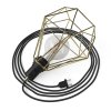 Table Snake - zásuvná lampa s klecovým diamantovým stínítkem a dvoupólovou zástrčkou (Povrchová úprava Bílá, Zapojení EU, Světelný zdroj Bez žárovky)