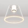 Stropní svítidlo designové s průhlednou kuželovou žárovkou Ghost (Povrchová úprava Bílá, Světelný zdroj S žárovkou)