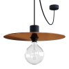 EIVA ELEGANT závěsná lampa se stínidlem, 5m textilního kabelu, decentralizér, silikonový baldachýn a objímka, IP65 voděodolná (Povrchová úprava Bílá, Světelný zdroj Bez žárovky)