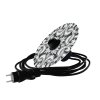 Snake Eiva s mini Ellepì 'Maioliche' plochým stínidlem, přenosná venkovní lampa s IP65 vodotěsnou objímkou a zástrčkou (Povrchová úprava Majolika Modrá, Světelný zdroj Bez žárovky)