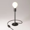 Stolní lampa MAG-Y s kulatým kovovým podstavcem (Povrchová úprava Matná bílá, Světelný zdroj Bez žárovky, Zapojení EU)