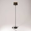 Stojací lampa MAG-Y s kulatým kovovým podstavcem a stínidlem Athena (Povrchová úprava Matná bílá, Světelný zdroj Bez žárovky, Zapojení EU)