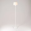 Stojací lampa MAG-Y s kulatým kovovým podstavcem a stínidlem Athena (Povrchová úprava Matná bílá, Světelný zdroj Bez žárovky, Zapojení EU)