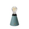 Přenosná a dobíjecí lampa Cabless11 s Drop žárovkou vhodná pro stínidlo (Povrchová úprava Bílá, Světelný zdroj S žárovkou)