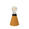Přenosná a dobíjecí lampa Cabless11 s Drop žárovkou vhodná pro stínidlo (Povrchová úprava Bílá, Světelný zdroj S žárovkou)