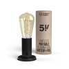 Přenosná lampa SI! s napětím 5 voltů a dárkovým boxem (Povrchová úprava Matná bílá, Světelný zdroj S žárovkou)