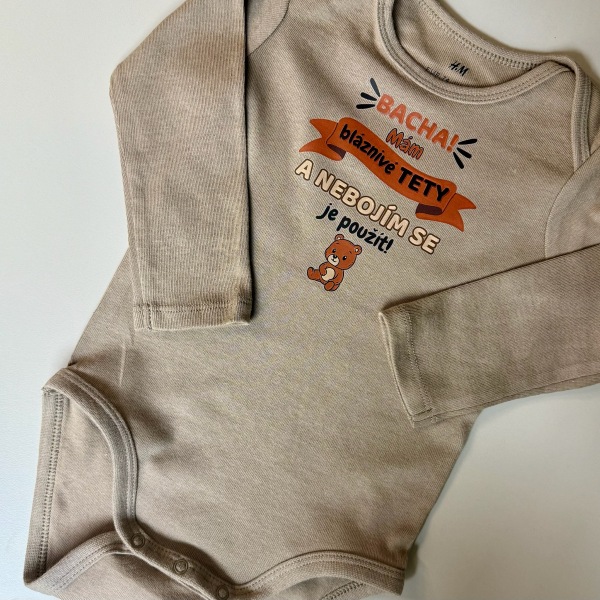 Dětské body s potiskem na míru