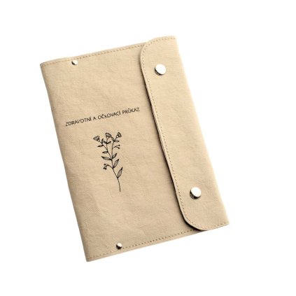 Obal na zdravotní a očkovací průkaz KVĚTINA