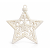 hvezda ornament bile 7 cm