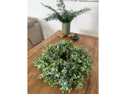 Umělý eukalyptový věnec Pure