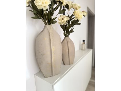 Kovová váza Soft Gold