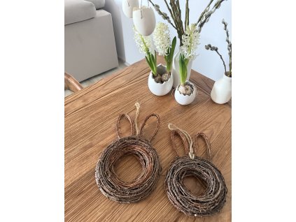 Velikonoční věnec Zajíček z větviček