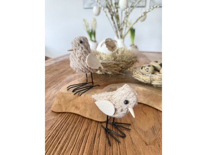 Dekorační ptáček Natural