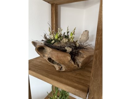 Masivní mísy z kořene teaku