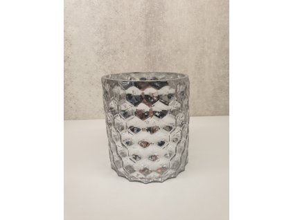 Sklenná váza - svietnik 13cm