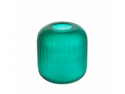 58516 1 dekoracna vaza z chia skla 2 fi 20x23 cm tyrkysova