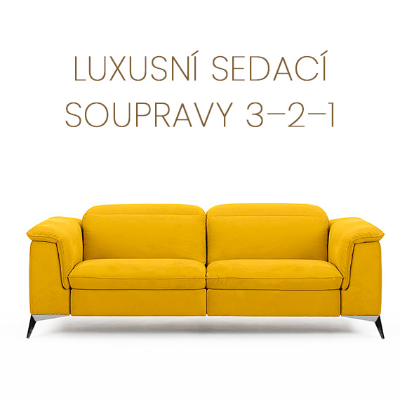 Luxusní sedací soupravy 3+2+1