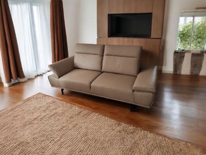 Luxusní kožená pohovka béžová
