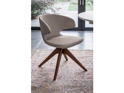 Designová otočná židle Yoshi Swivel Wood