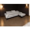 Rohová sedací souprava bílá