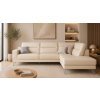 Rohová kožená pohovka Sally