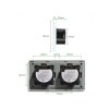 Wifi kapcsoló Tuya Designo 2XLN2W