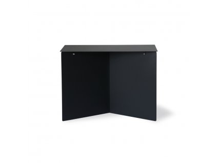 hkliving metal side table rectangular black