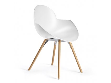 Jídelní židle Infiniti design Cookie wooden legs white