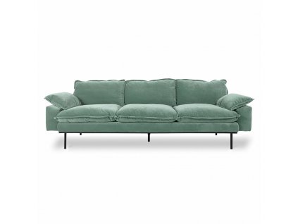 hk living retro sofa 4sed velvet mint