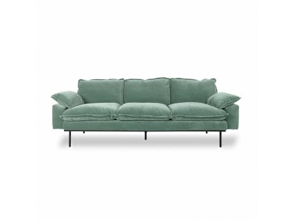 hk living retro sofa 3sed velvet mint
