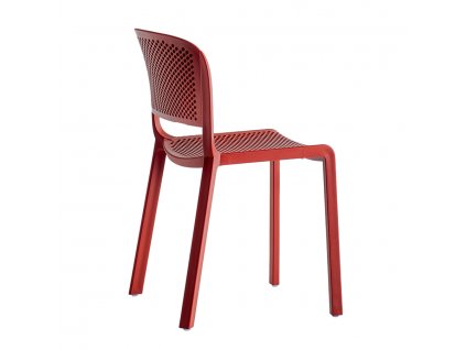Venkovní plastová židle Pedrali Dome 261 red