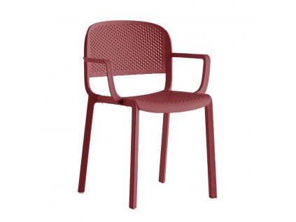Venkovní plastová židle Pedrali Dome 266 red
