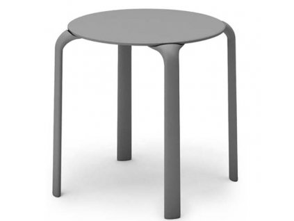 Drop table round grey