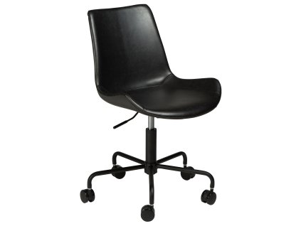 hype office chair vintage black art leather with black base with wheels 700770555 01 main
