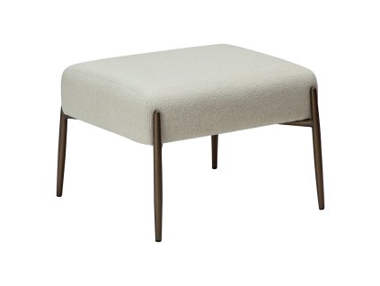 glam foot stool bone white boucle fabric w antique brass legs 700208114 01 main