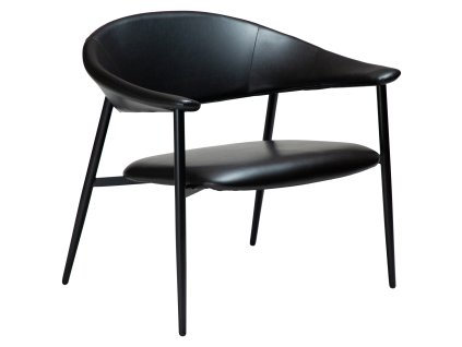 rover lounge chair vintage black art leather w black metal legs 700370120 01 main