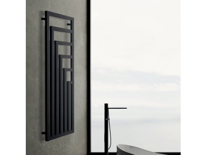 scaldasalviette elettrico in acciaio dal design moderno made in italy potentia 7