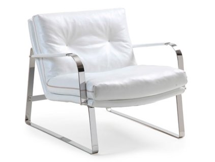 furninova conform shabby chair white leather 30 contrast stitch 2