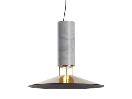 zavesne svetlo carpyen rebound bily mramor cerna kuze