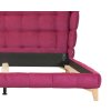 Neo Bed Evita Raspberry leg Avignon Oak 3 Furninova