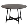 ooid round table black stained ash veneer with black metal legs 400900112 01 main