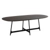 ooid oval table black stained ash veneer with black metal legs 400900102 01 main