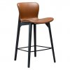 paragon counter stool vintage light brown art leather w black stained ash legs 300201101 01 main