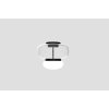 faro pl p ceiling light with glass diffusor crystal black main